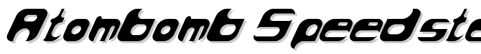 AtomBomb Speedster font